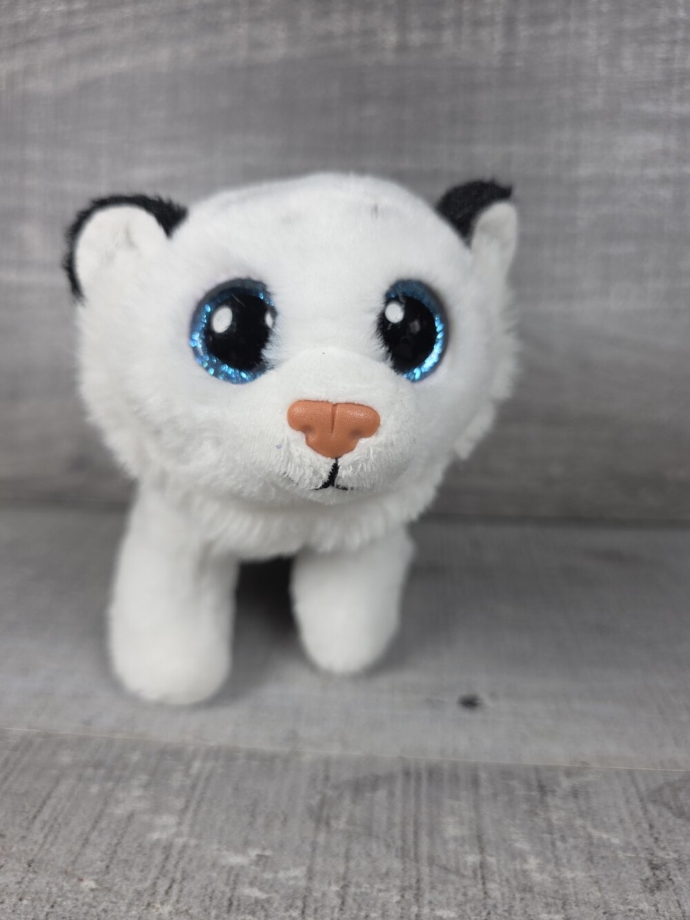 Ty Beanie Boos 6” TUNDRA The White Tiger Stuffed Animal Plush b45